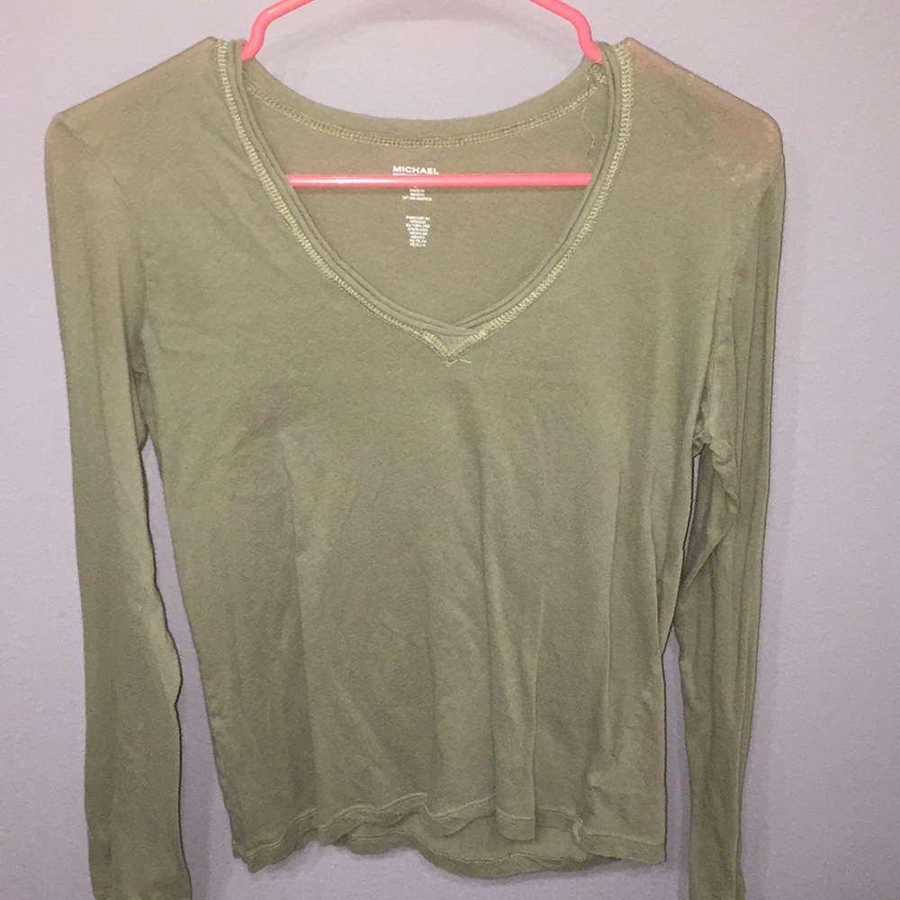 army green MICHEAL KORS long sleeve top
